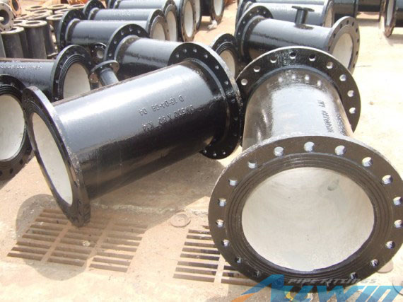Ductile iron pipe fittings double flanged