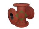 ductile iron AWWA C110 all flanged cross