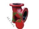 ductile iron AWWA C110 flanged duckfoot bend