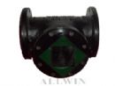 ductile iron AWWA C110 all flanged tee