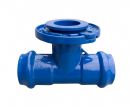 Ductile Iron Tee with flanged branch for PVC Pipe
